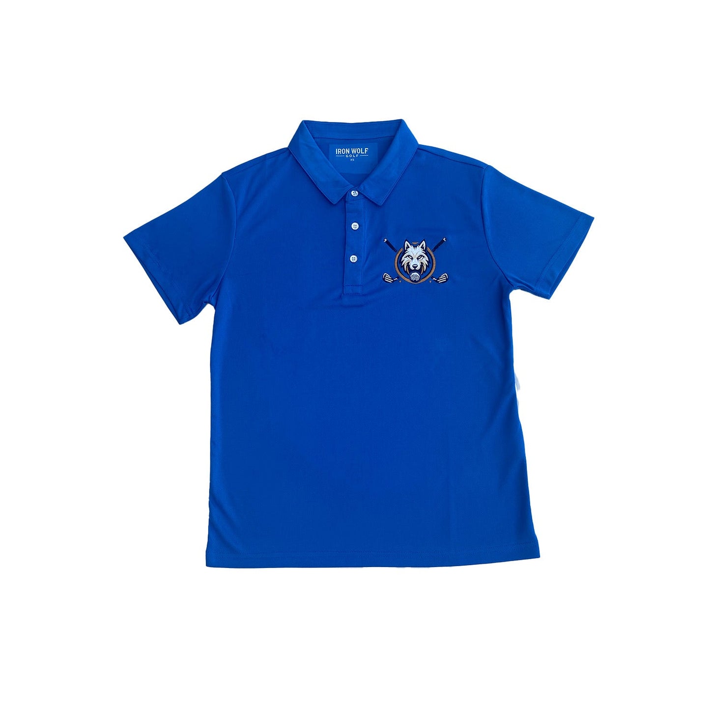 Blue Iron Wolf Golf Polo